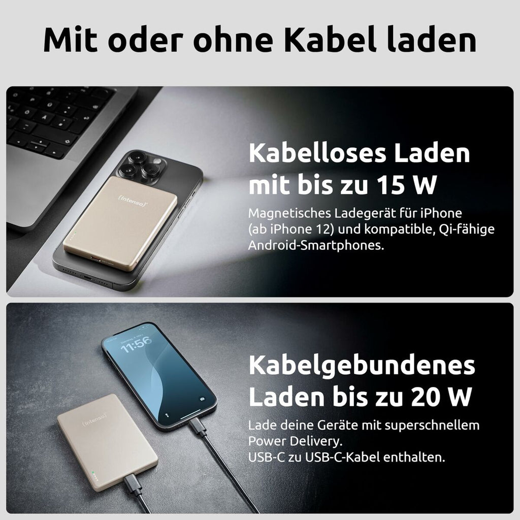 Powerbank INTENSO MW5000 MagSafe 5000 mAh Champagne-6