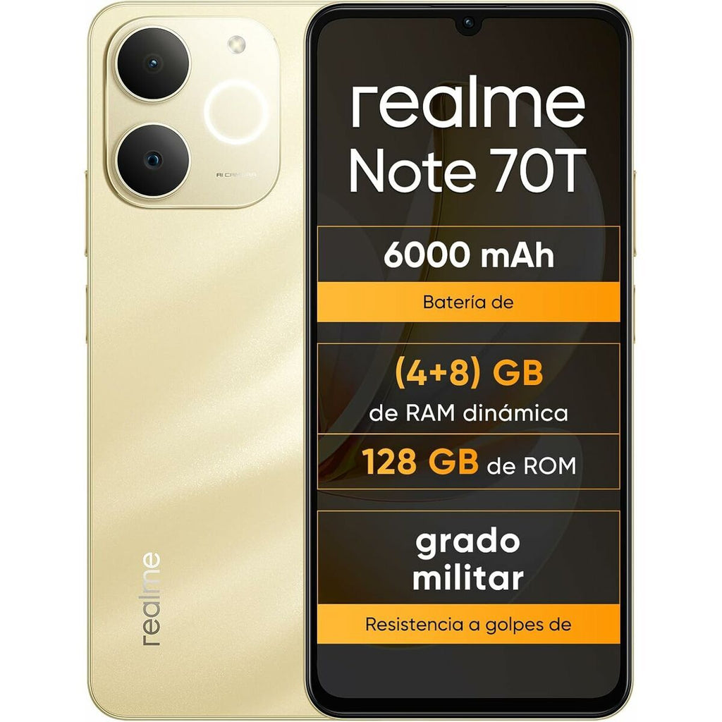 Smartphone Realme NOTE 70T 4 GB RAM 128 GB 6,74" Unisoc Golden-0